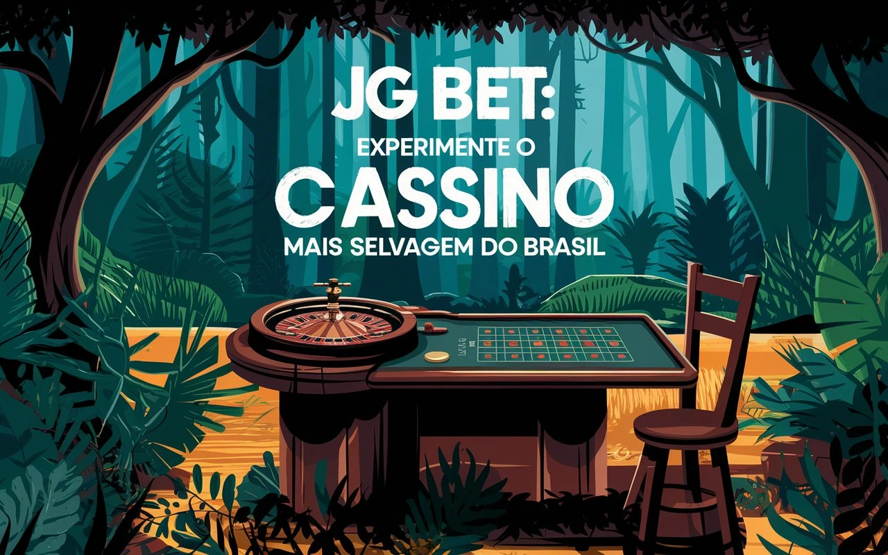 on image text 'JG Bet: Experimente o Cassino Mais Selvagem do Brasil'