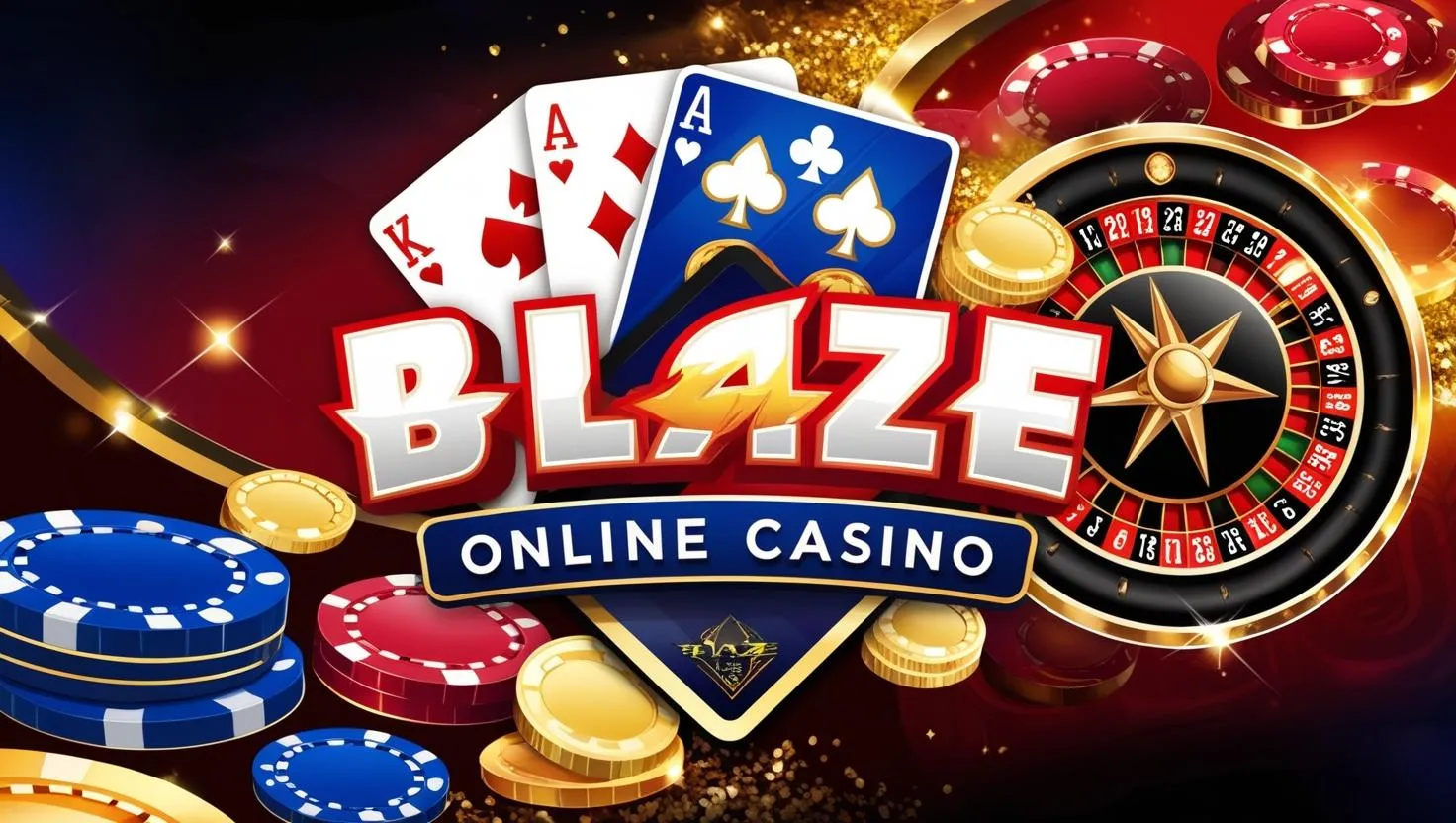 on image text 'BLAZE ONLINE CASINO'