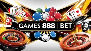 on image text 'GAMES 888 BET'