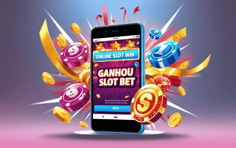 on image text 'GANHOU SLOT BET'