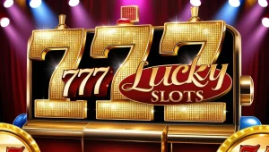 on image text '777 LUCKY SLOTS'